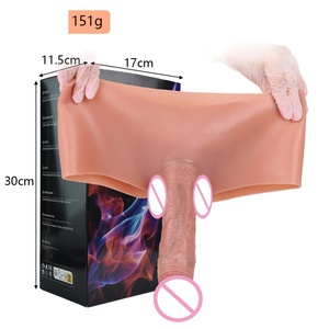 SXXY Silicone Extender Pants Harness for Men Penis Enlargement Extender Enhancer Delay Ejaculation Hollow <b>Dildo</b> Pants - Product Image 3