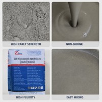 Boulon d'ancrage haute résistance, résistant à l'eau, non-rétractable, composé de coulis de ciment de grade C60C80C100 pour équipement secondaire