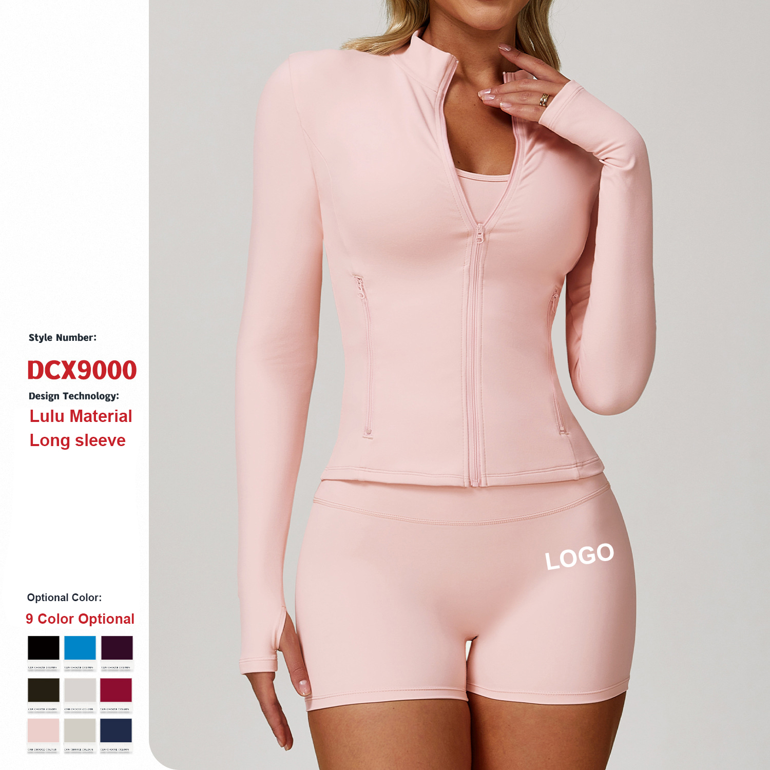 Custom High Quality Autumn Winter Zipper Long Sleeves Quick-Drying Yoga Clothes Running Sport Fitness Clothes Women Jackets Tops