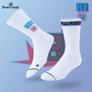 Mới Thể Thao Bóng Rổ Đội Biểu Tượng Người Đàn Ông Crew <span class=keywords><strong>Elite</strong></span> Thể Thao Vớ Thoải Mái Grip Chống-Trượt Vớ Phòng Tập Thể Dục Thoáng Khí Vớ Cho Nam Giới - Product Image 4