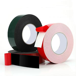 Forte adesivo a doppio lato con <span class=keywords><strong>nastro</strong></span> adesivo in schiuma di 1mm di spessore e pellicola rossa pellicola bianca nera schiuma schiuma adesiva pellicola di carta - Product Image 1