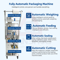 Machine d'emballage verticale de précision pour le remplissage et l'emballage de riz en sachets de 200g, pour aliments granulés