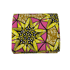Indonesia Batik cera Floral impreso tela de algodón de África, 100% vestido de algodón de la tela - Product Image 2