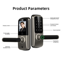 Serrure de porte intelligente Yagu avec caméra vidéo, empreinte digitale, mot de passe numérique, sans clé, pour appartement, maison, chambre, compatible Tuya et TTlock