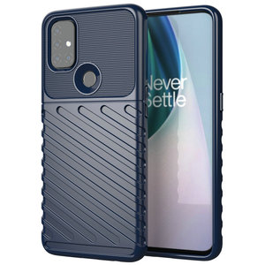 สำหรับ <span class=keywords><strong>OnePlus</strong></span> <span class=keywords><strong>Nord</strong></span> เคส N10กันกระแทก, เคสฝาหลังคาร์บอนไฟเบอร์แบบนิ่มเคสโทรศัพท์ N10 - Product Image 3
