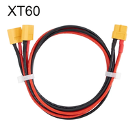 Câble adaptateur XT60 mâle-femelle avec gaine en silicone, conducteur en cuivre pur, longueur 500 mm, 220 V, alimentation batterie lithium SYK