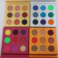Personnalisez votre propre palette de fards à paupières, faible MOQ, 9 couleurs, palette de fards à paupières mats, marque privée