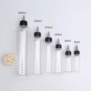 Botellas Dispensadoras de Plástico PET Transparente Vacías de Fábrica con Tapa de Rosca y Botellas Exprimibles para Manualidades, Tinta, Jabón Líquido y Aceites - Product Image 3