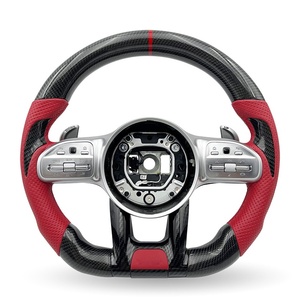 Volant en fibre de carbone à 3 branches X253 213 Classe 176ml C G63 S C200 C300 pour S205 GLC GLA <span class=keywords><strong>GTS</strong></span> E210 CLS GLE211 W205 E350 - Product Image 4
