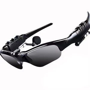 Smart Cycling Sunglasses <b>Wireless</b> Earphones Polarized Lens Sun Glasses for Outdoor Sports Gold <b>PC</b> Headphone Mic Included - Product Image 4