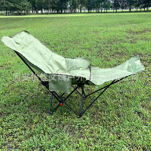 Fauteuil inclinable Wenyan avec repose-jambes, doublure en coton, tissu Oxford, acier carbone, chaise pliante portable pour le camping en plein air - Product Image 3