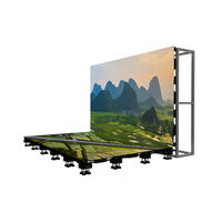 Écran LED au sol de 500x1000 mm, épissure illimitée, personnalisable, antidérapant, imperméable et résistant aux traces