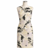 Robe Crayon Formelle d'Été pour Femme, Motif Floral, Anti-Plis, Effet Ventre Plat, Coupe Ajustée, Épaules Dénudées, Couleur Dégradée, Style Mondaine - Grande Vente
