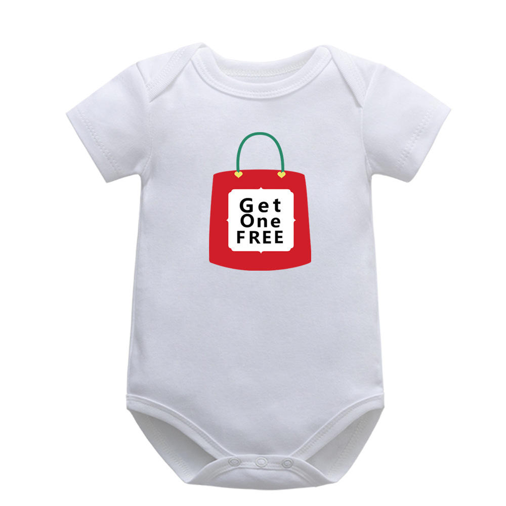 Short white and red handbag