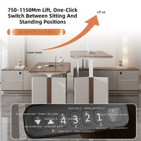 Bureau de direction en L personnalisable, durable, moderne, ergonomique, réglable, autoportant, extensible et écologique