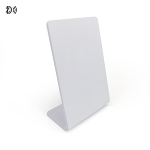 Impresión personalizada para <span class=keywords><strong>restaurante</strong></span>, mesa acrílica en forma de L, soporte de exhibición de código <span class=keywords><strong>QR</strong></span>, etiqueta de menú NFC para pedidos - Product Image 1