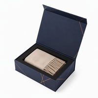 Boîte cadeau rigide magnétique estampillée à chaud avec finition soft touch et insert en EVA