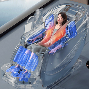 Fauteuil de <span class=keywords><strong>massage</strong></span> R10 à double tige de poussée, vente en gros usine, <span class=keywords><strong>massage</strong></span> corporel complet 4D à double cœur, recharge sans fil, avec <span class=keywords><strong>massage</strong></span> des pieds 2026 - Product Image 2