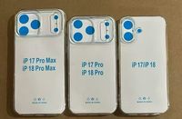 Coque de téléphone transparente en TPU souple et fine de 1,5 mm d'épaisseur pour 18 Pro Max 18/18 Pro 17 16 15 14 13, vente en gros