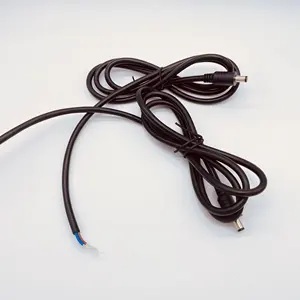 1.2m 12V 5.5x2.1mm codino maschio cavo di alimentazione CC 2 c18awg