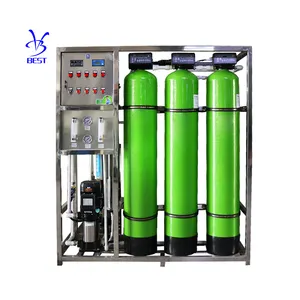 Usine de traitement d'eau 250LPH RO système d'osmose inverse d'eau minérale pure 500 litres par heure