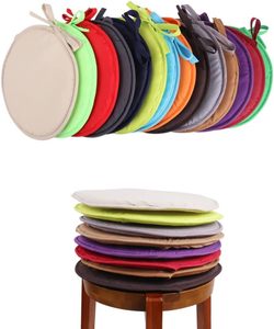 Cojines para Silla con Lazos, Cojín de Espuma Viscoelástica Antideslizante, Cojín Redondo para Silla de Oficina, Verde - Product Image 4