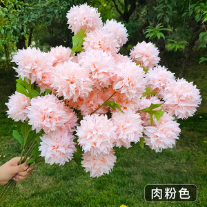 Bán Buôn Hoa Nhân Tạo 3 Đầu Bóng Hoa Cúc Pha Lê Hành Tây Bóng Đám Cưới Hoa Trang Trí Nội Thất - Product Image 3