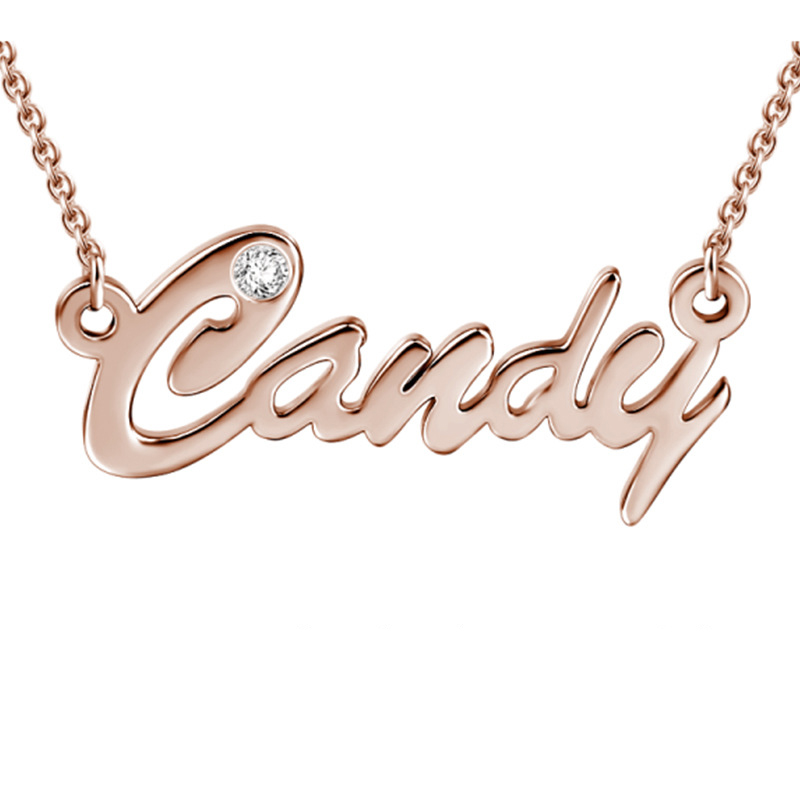 necklace 18k real gold with costume logo