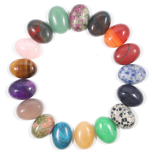 Hạt đá quý tự nhiên rời 13x18mm hình oval mặt phẳng cabochon bán buôn nhiều loại đá dùng làm nhẫn vòng tay trang sức - Product Image 5