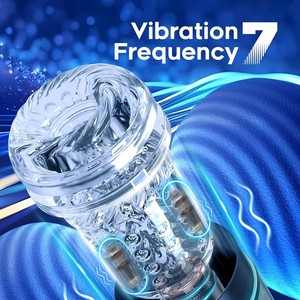 Masturbatoren Mannen Seksproduct Vibrator 9 Frequentie Roterende Stotende Aircraft Cup Zuigende Volledig Waterdichte Masturbator - Product Image 3