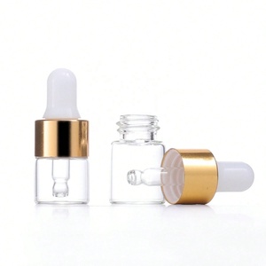 Mini rõ ràng huyết thanh chai thủy tinh nhỏ giọt 1ml 2ml 3ml <span class=keywords><strong>5ml</strong></span> Mỹ phẩm sang trọng nước hoa tinh dầu chai với vàng nhỏ giọt - Product Image 4