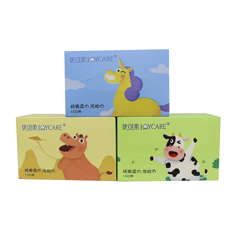 Factory Supply Attractive Price 100% Cotton Organic Facial Cleansing Tissue