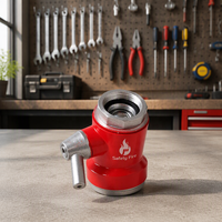 Vanne d'hydrant d'incendie en aluminium DN65 personnalisable, portable et facile à installer pour les systèmes d'incendie municipaux et industriels