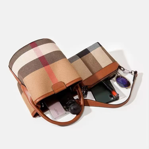 Nuevo Bolso de Hombro de Tela 2 en 1 de Moda de Lujo para Mujer, Bolso Tipo Cubo de Gran Capacidad, Bolsos y Carteras para Mujer, Bolso Tipo Cubo Femenino - Product Image 2