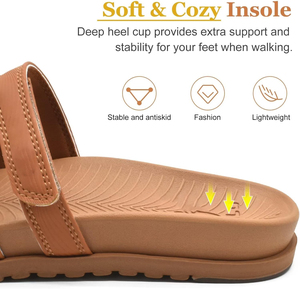 Womens <span class=keywords><strong>Slide</strong></span> Dép Plantar Fasciitis Hỗ Trợ Thoải Mái Có Thể Điều Chỉnh Phẳng Trọng Lượng Nhẹ Chỉnh Hình Trượt Trê<span class=keywords><strong>n</strong></span> Dép Tùy Chỉnh Flip-Flop - Product Image 6