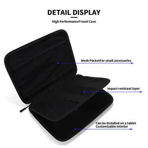 Factory Wholesale Custom Travel Protective Eva Foam 12.9 Ip Ad Pro Butterfly Pack Case With Zipper