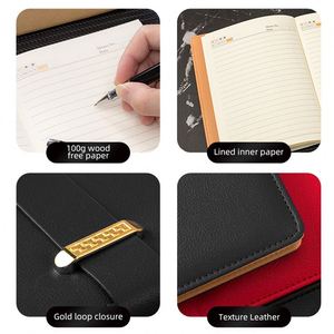 Luxury Business Cahiers 200 Pages Office Notebook with Pen and Refillable Ink <b>A5</b> Notebook Gift Set Custom Logo Corporate Gift - Product Image 3