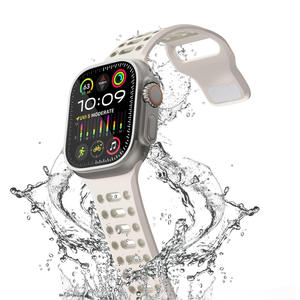 สายนาฬิกาซิลิโคนขายส่งสำหรับ Apple Watch S 10 11 46 มม. Ultra 49 มม. SE 44 มม. สายรัดข้อมือแบบสปอร์ตสองสีพร้อมหัวเข็มขัดแม่เหล็ก - Product Image 2