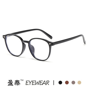 กรอบแว่นตาทรงกลม TR90 สำหรับผู้หญิง ป้องกันแสงสีฟ้า เลนส์ PC แบบเต็มกรอบ - Product Image 5