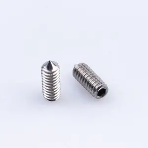 SS304 Stainless Steel Hex Socket Head Grub Screw Cone Point Grub Set Screw