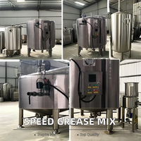 Agitateur chauffant à grande vitesse réservoir de mélange en acier inoxydable émulsifiant sous vide mélangeur à palettes graisse faisant un réacteur chimique