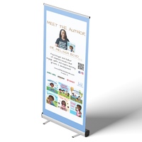 Support de bannière déroulante portable en aluminium de haute qualité 80x200cm, assemblage sans outil, IMPAC