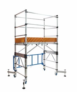 Échafaudage de construction Poteau télescopique en acier Aluminium Échafaudage Safeway Planches <span class=keywords><strong>d</strong></span>'aluminium usagées Construction à vendre - Product Image 4