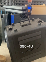 Boîtier d'expédition de vol de serveur Mobile en matériau PE dur moulé par soufflage du fabricant chinois 2U 3U 4U 6UShock Mount Rack Case en plastique