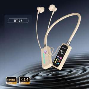 Auriculares inalámbricos deportivos con pantalla digital a color, de cuello, con batería de ultra larga duración. - Product Image 6