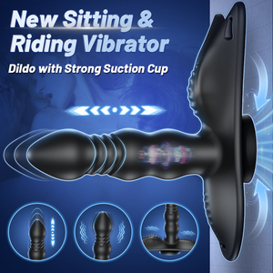 <span class=keywords><strong>Vibrador</strong></span> Telescópico con Ventosa TMM, Estimulador de Punto G, Masajeador de Próstata Vibrante, Tapón Anal <span class=keywords><strong>Vibrador</strong></span> para Hombre y Mujer - Product Image 3