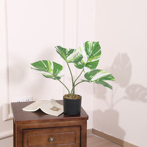 Fleurs artificielles extérieur intérieur en plastique Pot d'olivier décoration de la maison décoration de mariage - Product Image 1