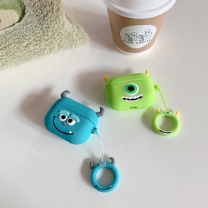 Cuffie in Silicone Della Copertura Per <span class=keywords><strong>Airpods</strong></span> pro Caso 3D Fumetto Sveglio Monsters Mike Sully Auricolare Per Il Caso di Aria 3 baccelli Orecchio casi di baccelli - Product Image 4