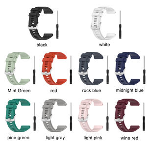 Bracelet en caoutchouc de silicone de 22mm pour montre intelligente <span class=keywords><strong>Garmin</strong></span> Descent G1, pour <span class=keywords><strong>Garmin</strong></span> instinct 2 - Product Image 2