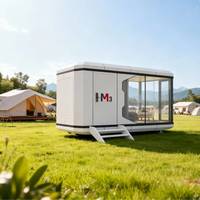 Casa Cápsula Prefabricada Portátil y Desmontable M3 Moderna de 20 pies/40 pies, de Acero Galvanizado Transpirable, para Espacio de Trabajo, Oficina en Casa, Hotel